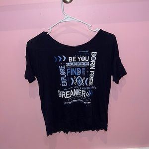 Girls justice crop top